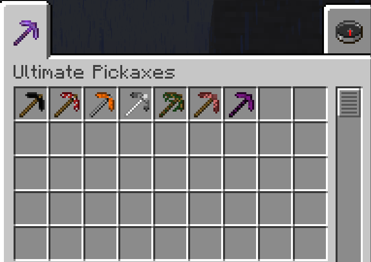 Creative Tab Pickaxes