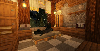 Kerkele sleeping in bed