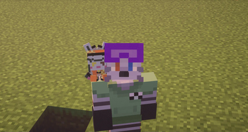 on shoulder (3rd person)