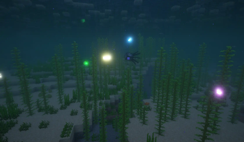 A LOT of jellyfish (they glow with shaders)