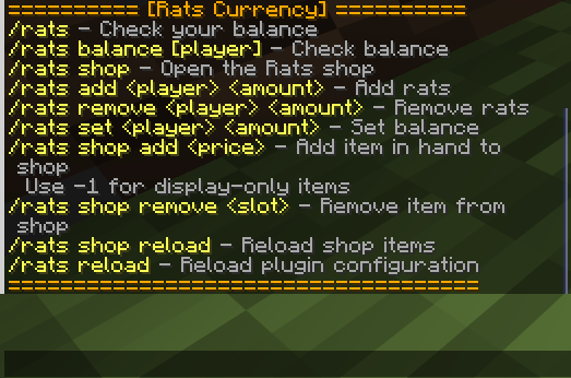 Commands