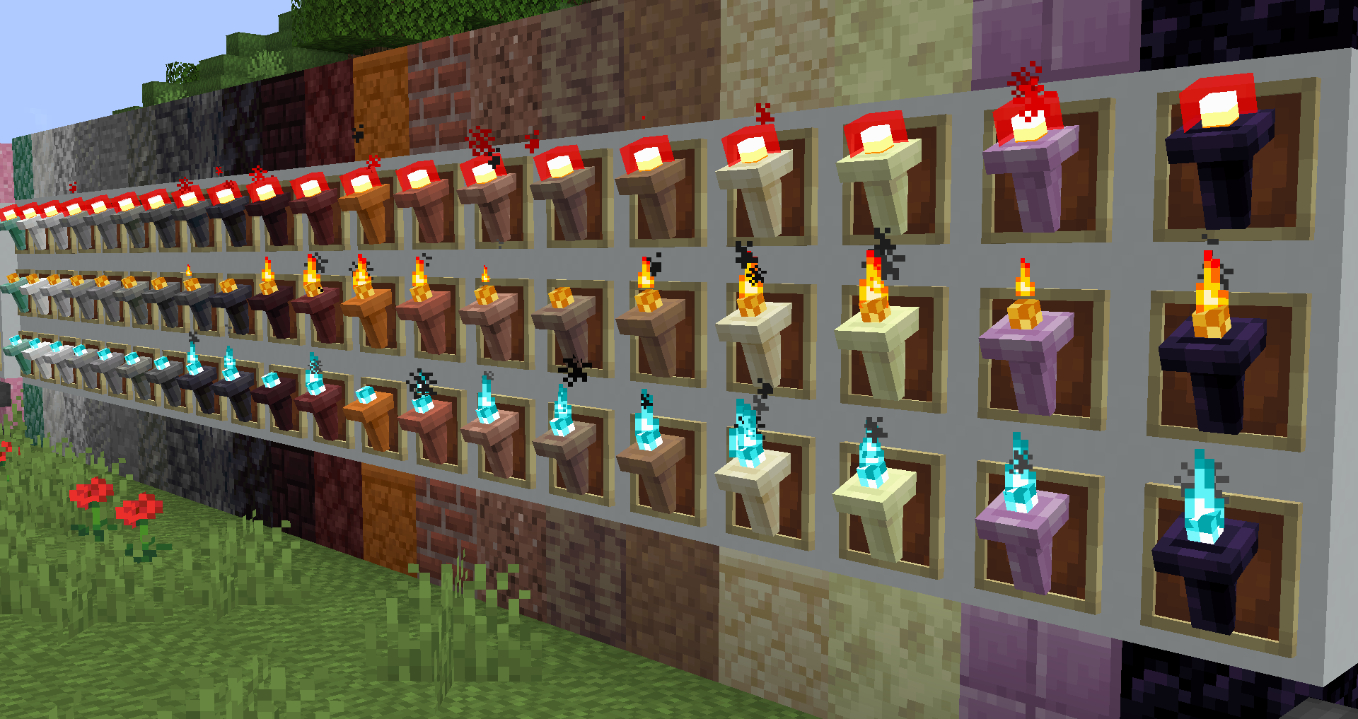 Custom torches as "sconces" in Barely Default