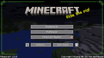 Barely Default title screen