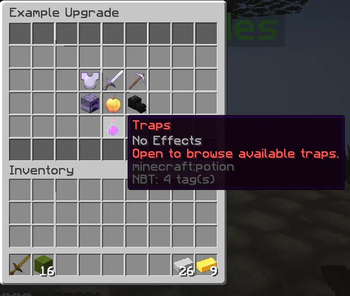 Example Upgrades GUI