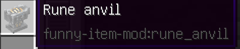 Rune anvil