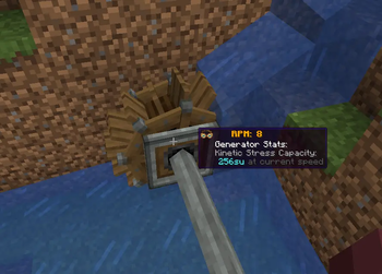 RPM Of a Large Water Wheel