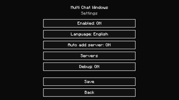 Config Screen