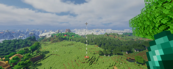 Rendered trajectory when holding an ender pearl