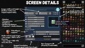 Screen information