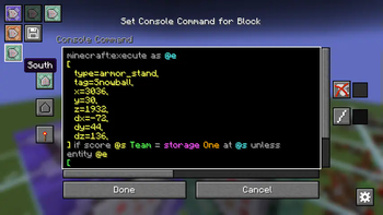 Enhanced command block UI