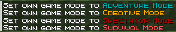 Gamemode in chat