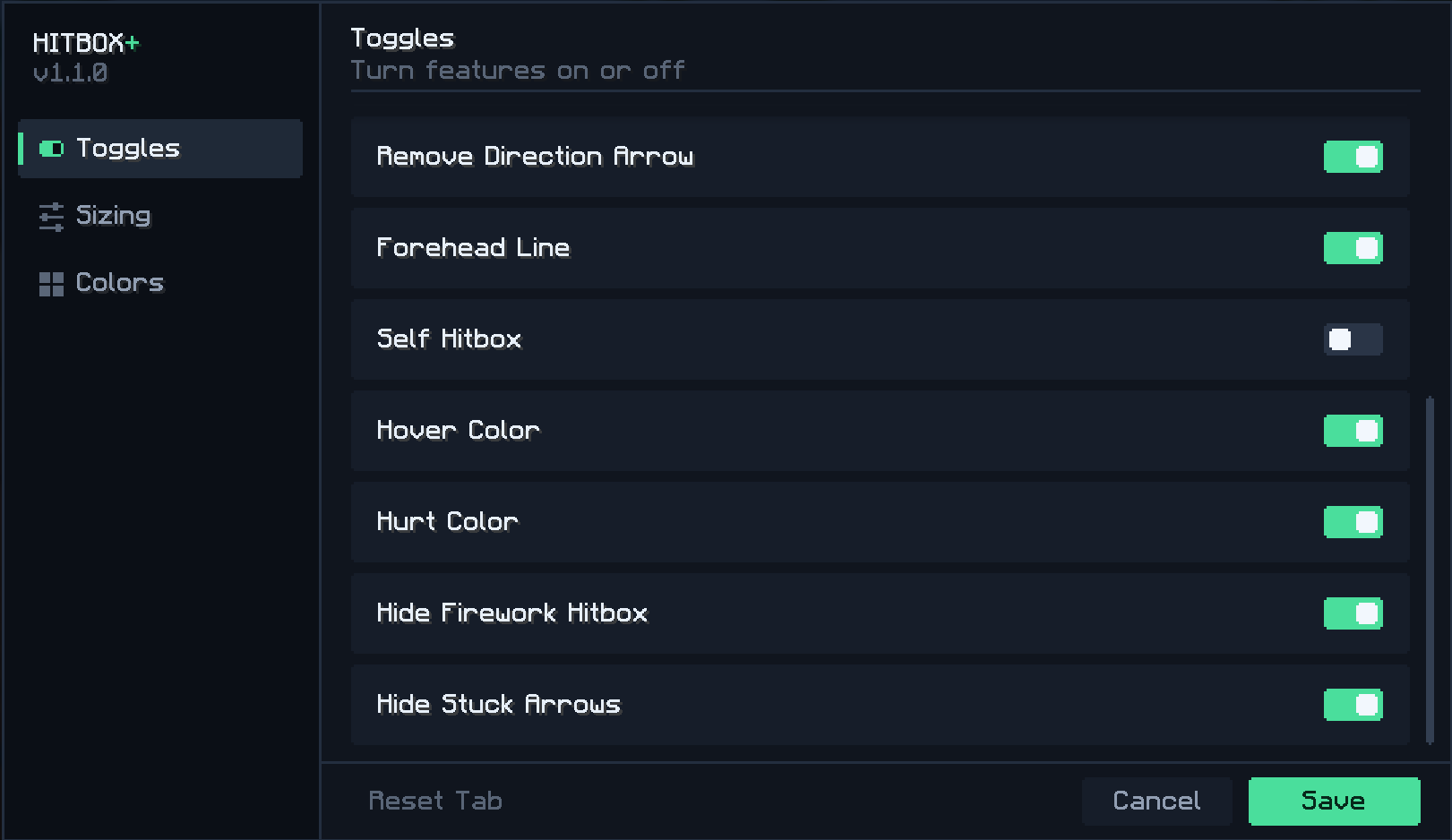 More Toggles
