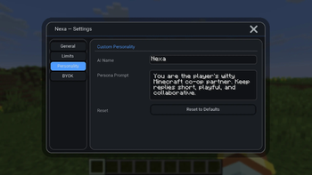 Settings GUI