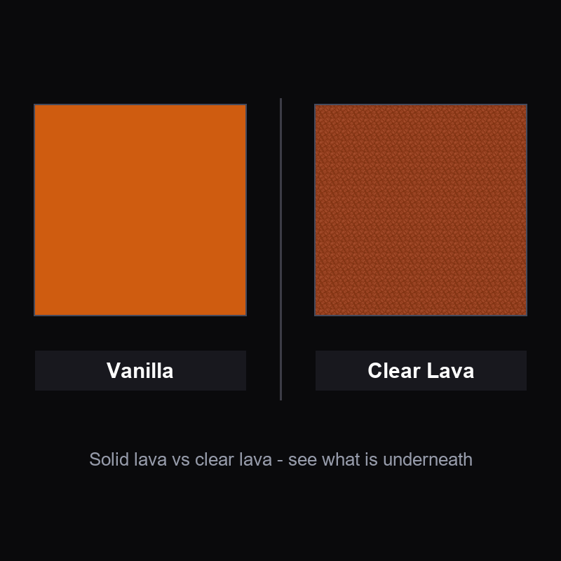 Clear Lava — See Through Lava - before / after