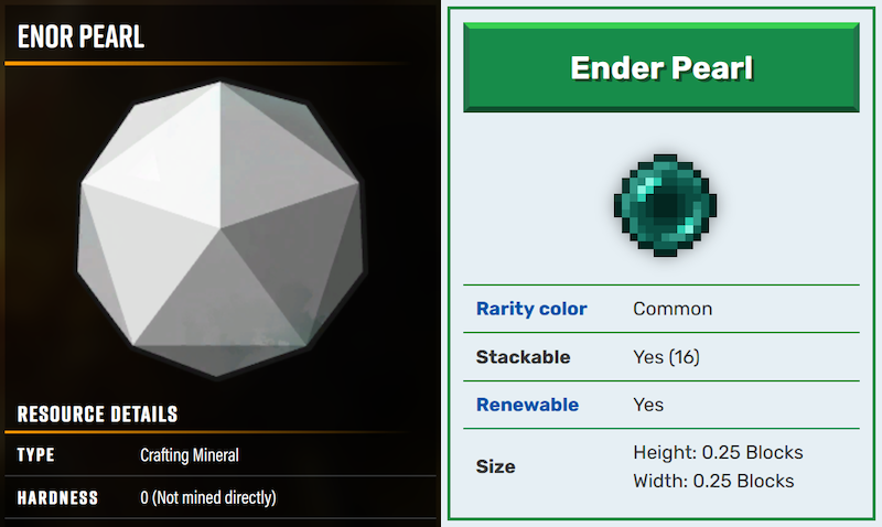 Ender Pearl, Wiki