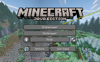 Main Menu Spruce Forest Panorama