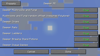 Respackopts Options Screen