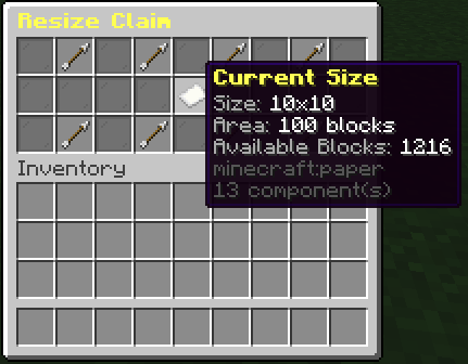 Resize Claim