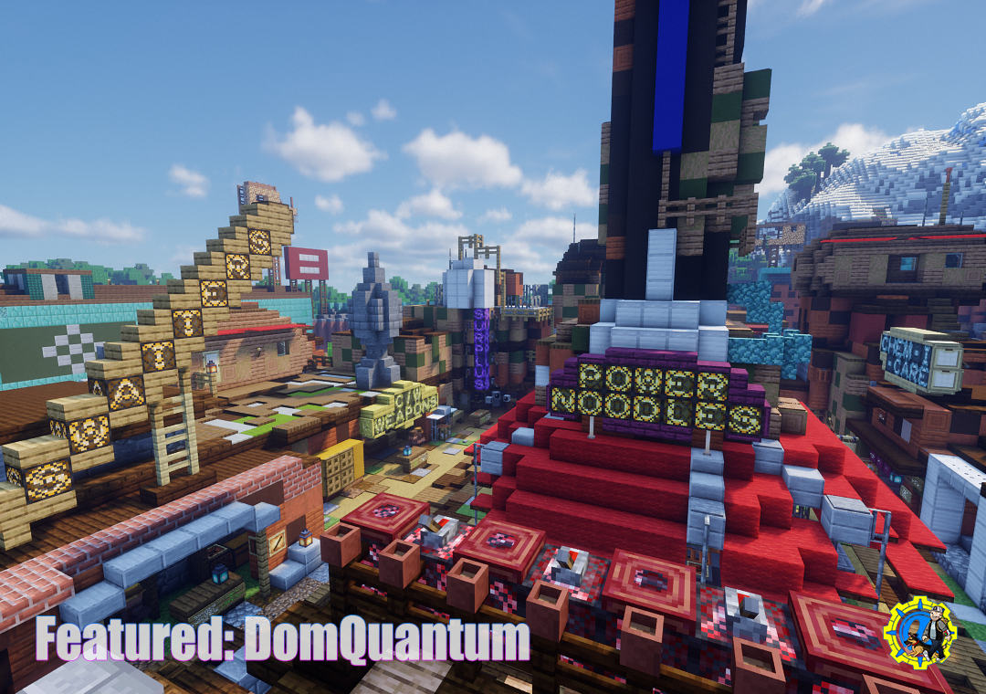 DomQuantum's Diamond City - Day time screenshot of Quantum Lamps.