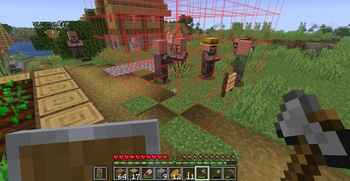 Villagers at work
