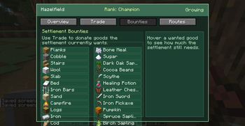 Trade Board Bounties Screen