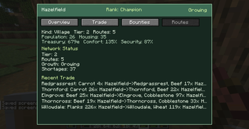 Trade Board Routes Screen