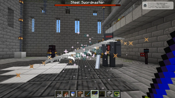 Fight the Lv1 boss — Steel Swordmaster