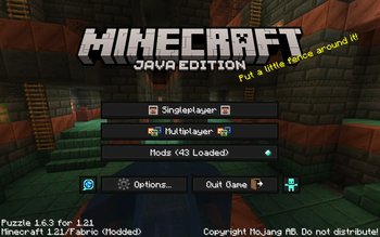 main menu