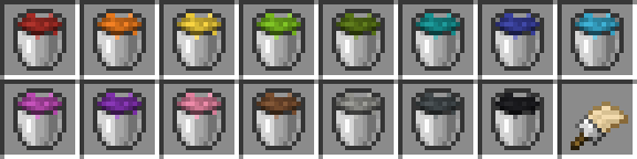 Paint Buckets & Paint Brush!
