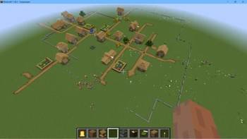 Villagers will slowly build walls around them