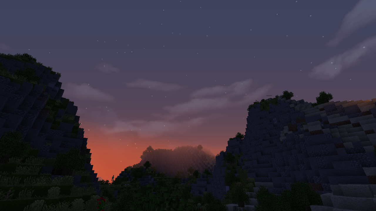 Hills at twilight