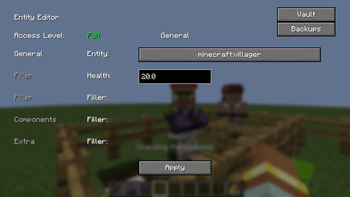 Entity Editor: General