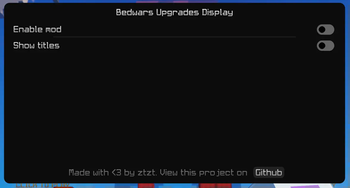 Settings Menu