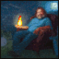 Portrait of Jack Black as Steve Painting