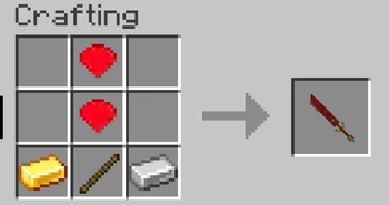 Ruby Sword Crafting Recipe