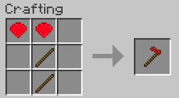 Ruby Hoe Crafting Recipe