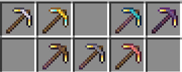 Textures shown in the inventory