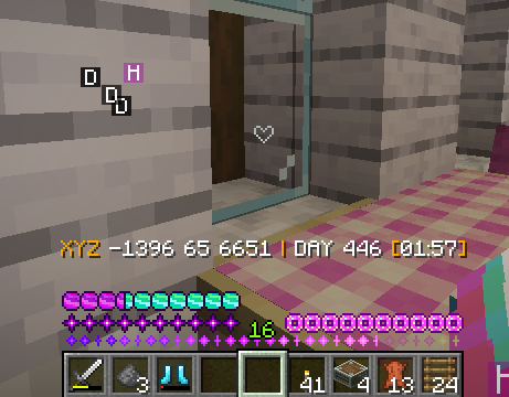 Minecraft Experience with gui pack