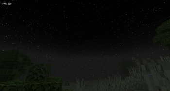 Starry night sky