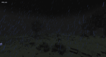 Heavy rains at night