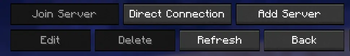 Server selection buttons