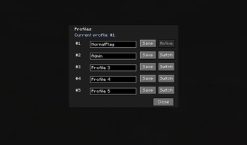 profile inventory change
