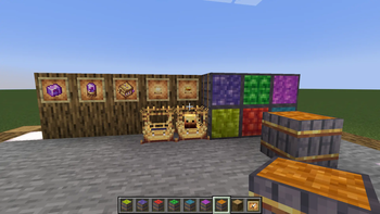 Showcase all the blocks and items needed
