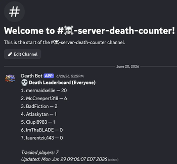 Death Leaderboard Example