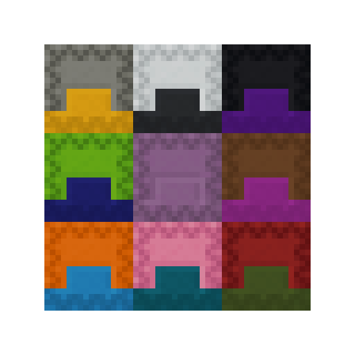 Dual-dye shulkers