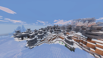 Snow leaves