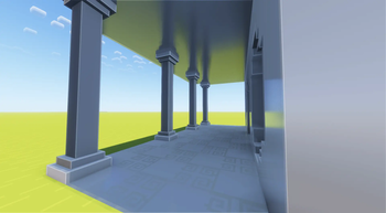 Attempt at a Quartz building with the pillars in Update 1.1.0