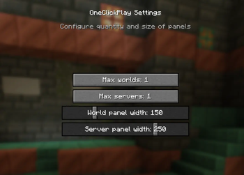 Settings screen