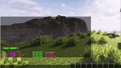 Teleporting to Homes with /trigger home (v2.0+)