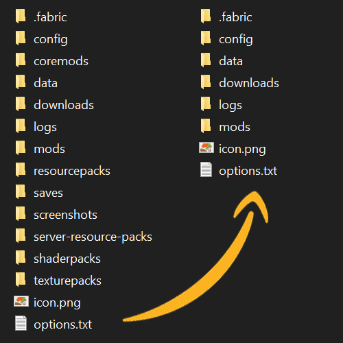 Example of how many folders could be deleted at once